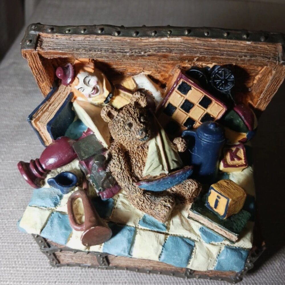 1995 Figi Graphics Toy Chest Music Box Plays A Few of My Favorite Things